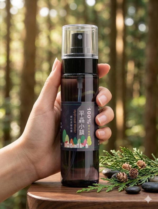 瑞穗林道採製的柳杉，釀製而成的純露
